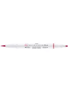 Ecsetirón, kétvégű  ZEBRA "Mildliner Cool & Refined", piros (TZ79130)