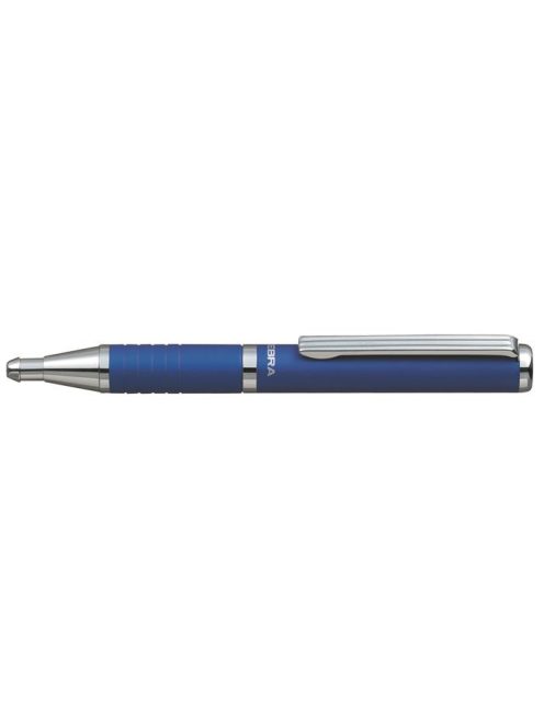 Golyóstoll, 0,24 mm, teleszkópos, metálkék tolltest, ZEBRA "SL-F1", kék (TZ82402)