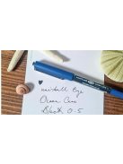 Golyóstoll, 0,27 mm, nyomógombos, lila tolltest, ZEBRA "Z-Grip Pastel", kék (TZ91808)