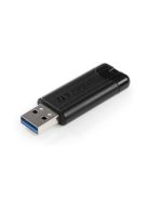 Pendrive, 128GB, USB 3.2, VERBATIM "Pinstripe", fekete (UV128GPF3)