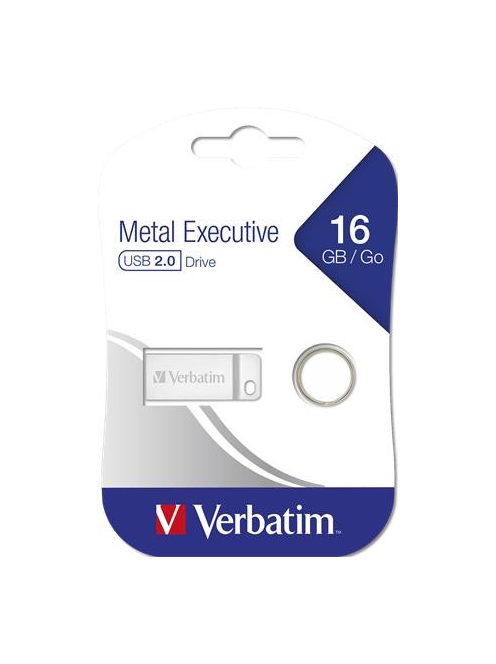 Pendrive, 16GB, USB 2.0, VERBATIM "Executive Metal", ezüst (UV16GEM2)