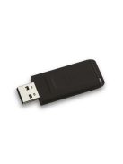Pendrive, 64GB, USB 2.0, VERBATIM "Slider", fekete (UV64GSF)