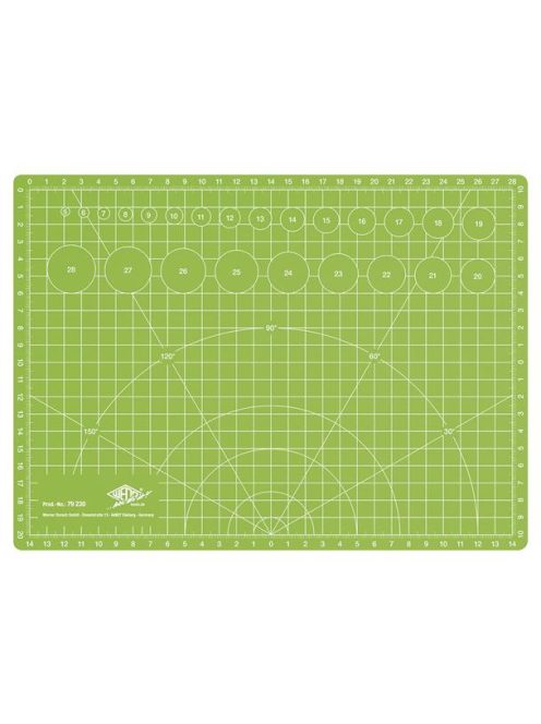 Vágóalátét, barkácsoláshoz, A4, WEDO "Comfortline", zöld (UW061)