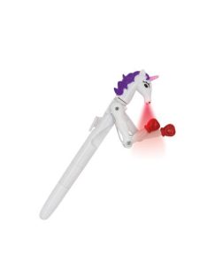   Unikornis golyóstoll, 1 mm, LED fénnyel, WEDO "Lucky Punch", kék (UW2522299)