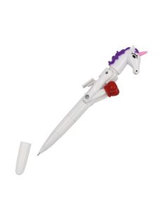   Unikornis golyóstoll, 1 mm, LED fénnyel, WEDO "Lucky Punch", kék (UW2522299)