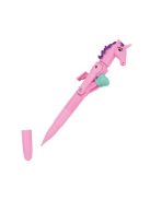 Unikornis golyóstoll, 1 mm, LED fénnyel, WEDO "Lucky Punch", kék (UW2522299)