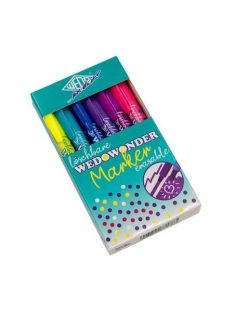   Filctoll készlet, 2-3 mm, törölhető, kétvégű, WEDO, "Wedowonder", 6 különböző szín (UW2523306)