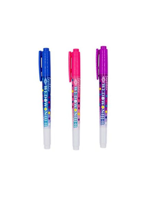 Filctoll készlet, 2-3 mm, törölhető, kétvégű, WEDO, "Wedowonder", 6 különböző szín (UW2523306)