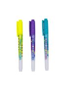 Filctoll készlet, 2-3 mm, törölhető, kétvégű, WEDO, "Wedowonder", 6 különböző szín (UW2523306)