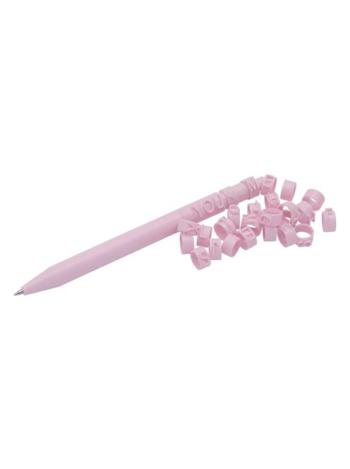 Zseléstoll, nyomógombos, kirakós, 2 db, WEDO "Letter Pen Puzzle", rózsaszín (UW2533009)