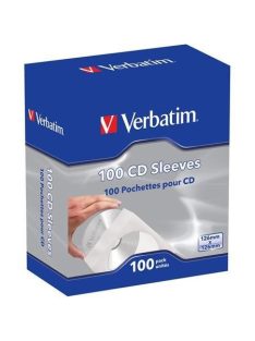   CD boríték, papír, ablakos, öntapadó füllel, VERBATIM, fehér (V49976) (V49976)