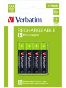 Tölthető elem, AAA mikro, 4x950 mAh, VERBATIM (VAKUAAA)