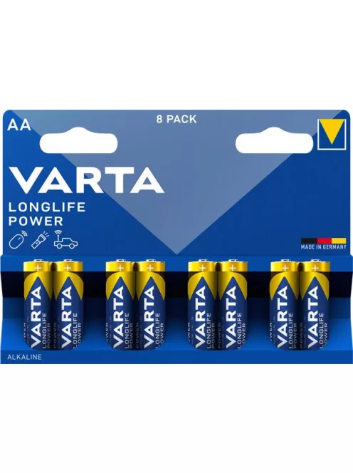 Elem, AA ceruza, 8 db, VARTA "Longlife Power" (VEHEAA8)