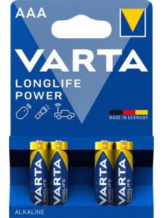   Elem, AAA mikro, 4 db, VARTA "Longlife Power" (VEHEAAA4)