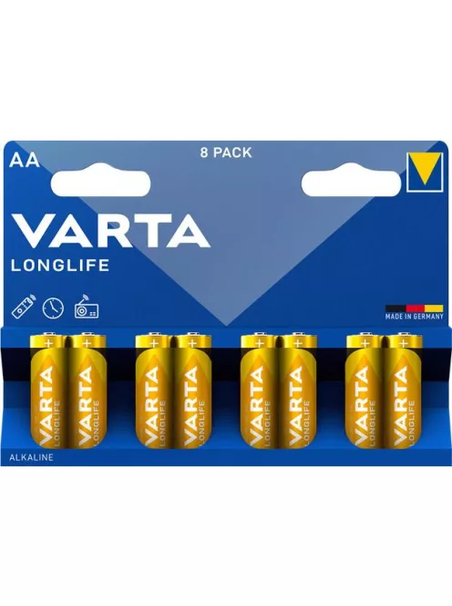 Elem, AA ceruza, 8 db, VARTA "Longlife" (VELEAA8)