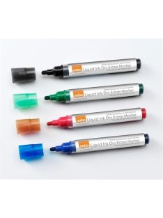   Táblamarker készlet, folyékonytintás, NOBO  4 különböző szín (VN2408)
