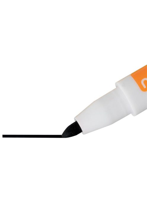 Táblamarker, kúpos hegyű, 2 mm, mágneses kupakkal, NOBO, fekete (VN4184)