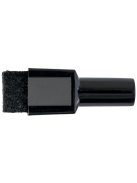 Táblamarker, kúpos hegyű, 2 mm, mágneses kupakkal, NOBO, fekete (VN4184)