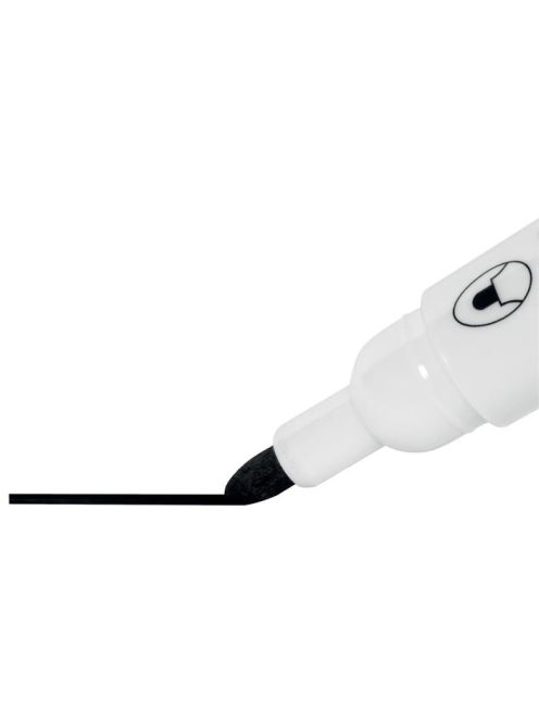 Táblamarker, kúpos hegyű, 2 mm, 10 db, NOBO "Glide", fekete (VN5264)