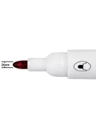 Táblamarker, kúpos hegyű, 2 mm, 10 db, NOBO "Glide", piros (VN5266)