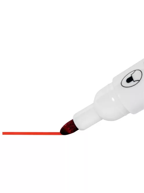 Táblamarker, kúpos hegyű, 2 mm, 10 db, NOBO "Glide", piros (VN5266)