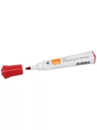 Táblamarker, kúpos hegyű, 2 mm, 10 db, NOBO "Glide", piros (VN5266)