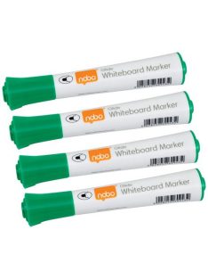   Táblamarker, kúpos hegyű, 2 mm, 10 db, NOBO "Glide", zöld (VN5267)