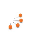 Térképtű,  gömb fejű,100 db, NOBO narancs (VN5329)