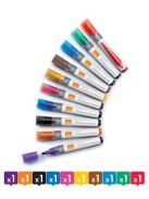 Táblamarker, folyékonytintás, kúpos, 1-3 mm, NOBO, vegyes színek (VN5381)