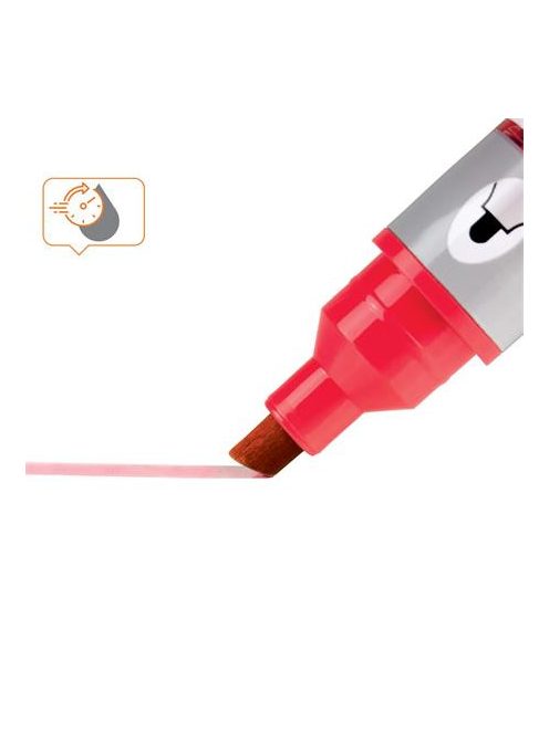 Táblamarker, vágott hegyű, 4 mm, NOBO, piros (VN5384)