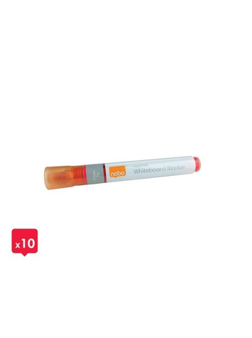 Táblamarker, vágott hegyű, 4 mm, NOBO, piros (VN5384)