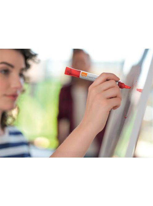 Táblamarker, vágott hegyű, 4 mm, NOBO, piros (VN5384)