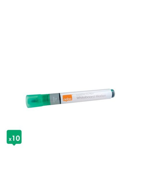 Táblamarker, vágott hegyű, 4 mm, NOBO, zöld (VN5385)