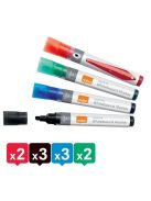 Táblamarker, vágott hegyű, 4 mm, NOBO, 4 különböző szín (VN5386)