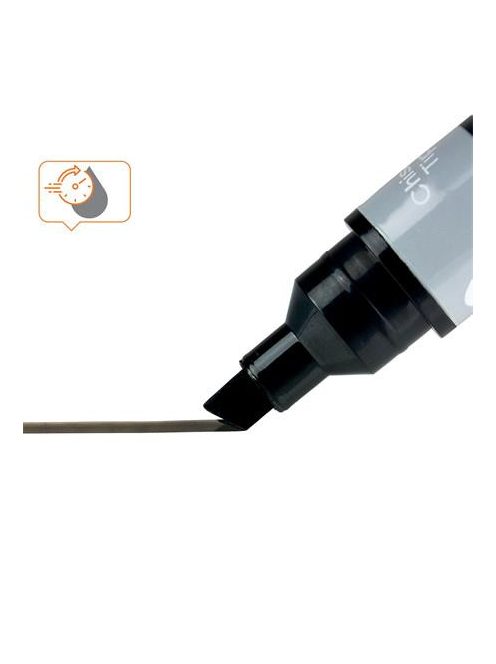 Táblamarker, vágott hegyű, 4 mm, NOBO, 4 db fekete (VN5387)