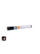 Táblamarker, vágott hegyű, 4 mm, NOBO, 4 db fekete (VN5387)