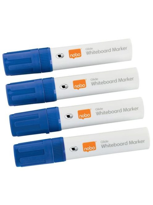 Táblamarker, vágott hegyű, 10 mm, NOBO "Glide", kék (VN5389)