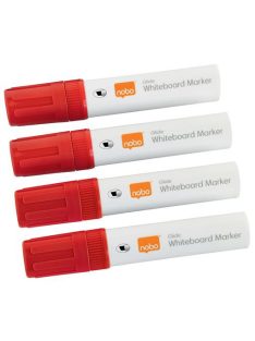   Táblamarker, vágott hegyű, 10 mm, NOBO "Glide", piros (VN5390)