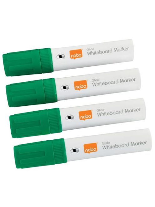 Táblamarker, vágott hegyű, 10 mm, NOBO "Glide", zöld (VN5391)