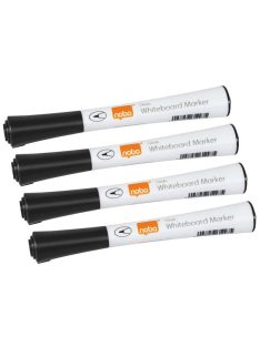   Táblamarker, kúpos hegyű, 1 mm, NOBO "Glide", fekete (VN5392)